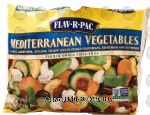 Flav R Pac  mediterranean vegetables, frozen bag Center Front Picture